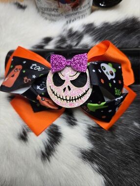 Halloween Hair Bow Clip NWOT